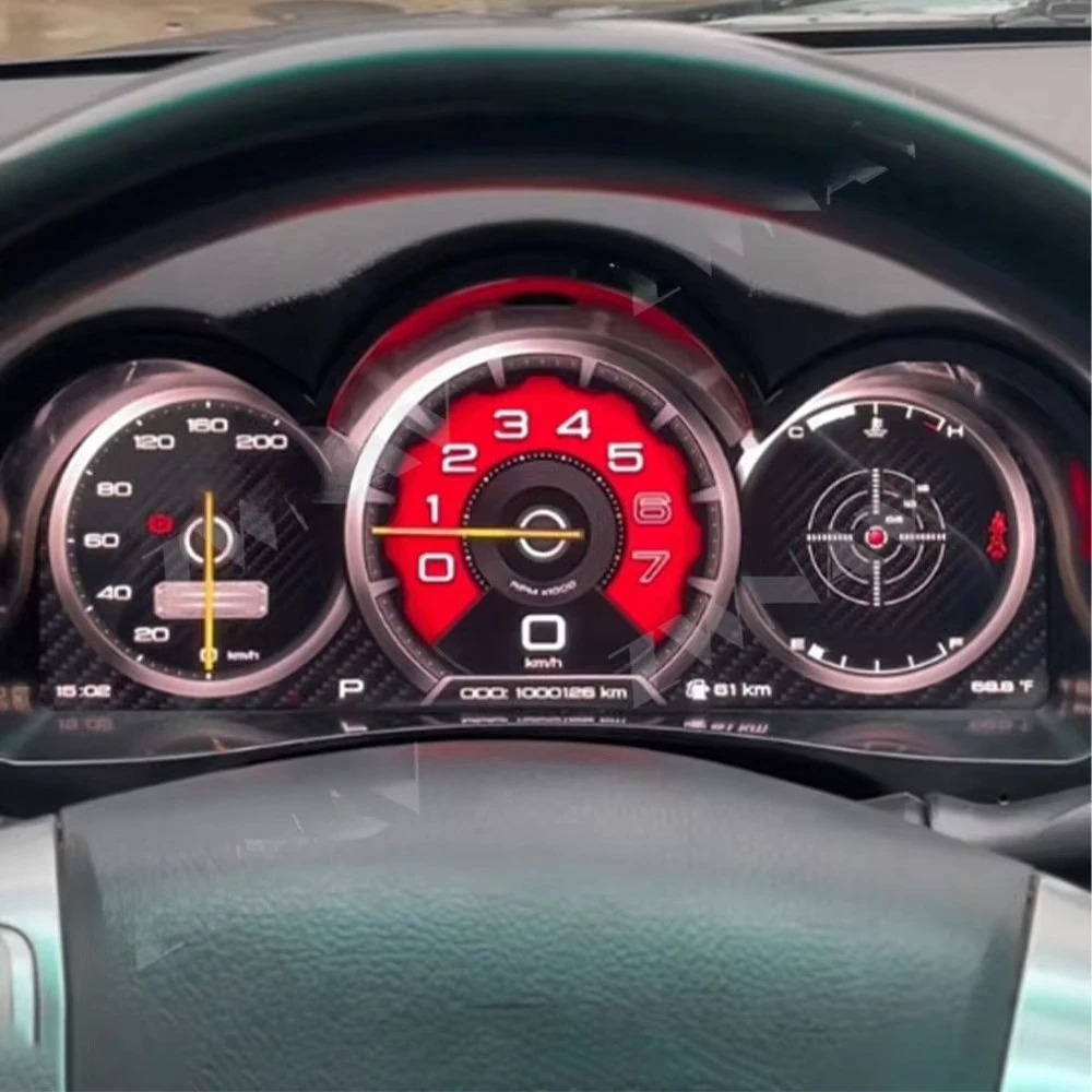 ZWNAV 12.3 Inch Linux OS LCD Digital Cluster for  Hilux LCD Instrument Panel Car Dashboard LCD Cockpit Speedmeters